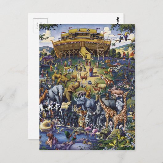 Noahs Ark Animals Postkarte (Vorne/Hinten)