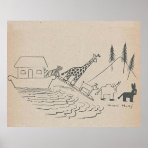 Noah's Ark Art Print Poster
