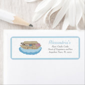 Noah's Ark Baby Blue Baby Baby Shower Einladung (Insitu)