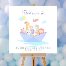 Noah's Ark Baby Dusche Willkommen