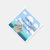 Noahs Ark Baby Duwer Gefallen Serviette (Ecke)