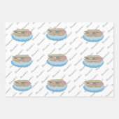 Noah's Ark Baby Girl oder Boy Baby Shower Geschenkpapier Set (Vorderseite 2)
