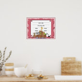 Noah's Ark Baby Girl Poster (Küche)
