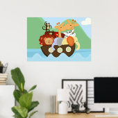 Noah's Ark Baby Kinderzimmer Poster (Heimbüro)
