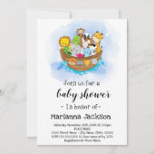 Noah's Ark Baby Shower Einladung (Vorderseite)