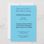 Noah's Ark Baby Shower Einladung (Rückseite)