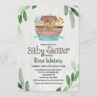 Noah's Ark Baby Shower Einladung