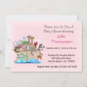 Noah's Ark Baby Shower Einladung (Vorderseite)