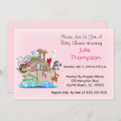 Noah's Ark Baby Shower Einladung (Vorne/Hinten)