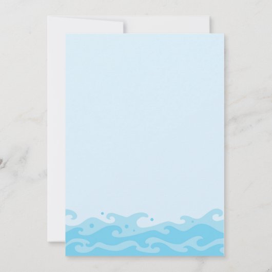 Noah's Ark Baby Shower Einladung (Rückseite)