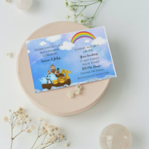 Noah's Ark Baby Shower Einladung