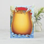 Noah's Ark Baby Shower Einladungen (Stehend Vorderseite)