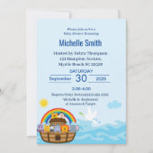 Noah's Ark Baby Shower Einladungen (Vorderseite)