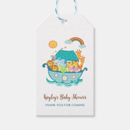 Noahs Ark Baby Shower Fevor Tags Boys Personalisie Geschenkanhänger