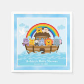Noah's Ark Baby Shower Paper Napkins Serviette (Vorderseite)