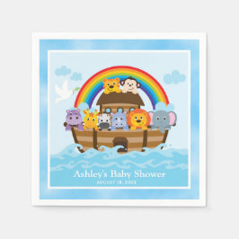 Noah's Ark Baby Shower Paper Napkins Serviette