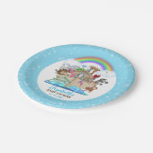 Noah's Ark Baby Shower Paper Teller (Schrägansicht)