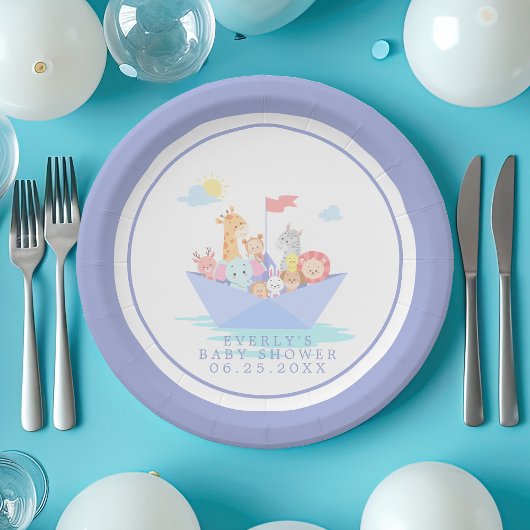 Noah's Ark Baby Shower Pappteller