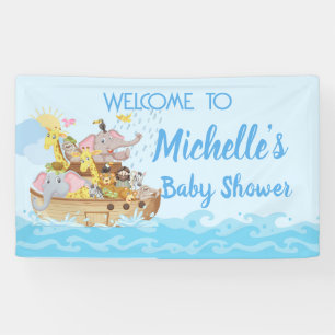 Noah's Ark Baby Shower Party Banner