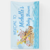 Noah's Ark Baby Shower Party Banner (Vertikal)