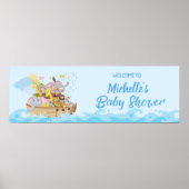Noah's Ark Baby Shower Party Banner Poster (Vorne)