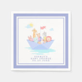 Noah's Ark Baby Shower Serviette (Vorderseite)