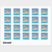 Noah's Ark Baby Shower Stickers (Blatt)