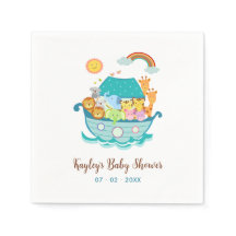 Noahs Ark Baby Shower Taufe 1. Geburtstag Napkins
