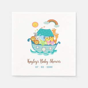 Noahs Ark Baby Shower Taufe 1. Geburtstag Napkins Serviette