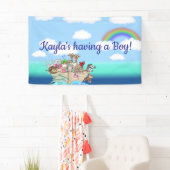 Noahs Ark Baby Showwall Banner (Insitu)