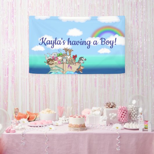 Noahs Ark Baby Showwall Banner (Party)