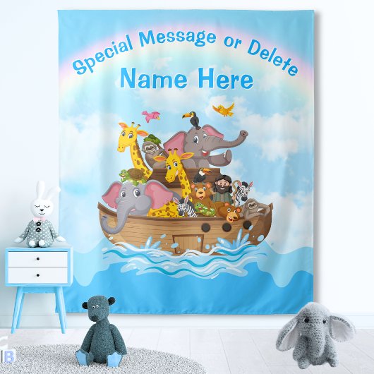 Noah's Ark Backdrop, Noah's Ark Party Dekorationen Wandteppich