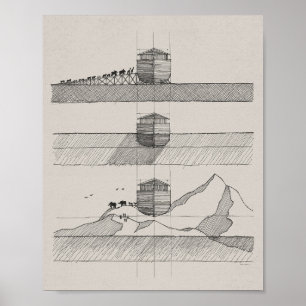 Noah's Ark - Bibelkunst, Nautical Ship Poster
