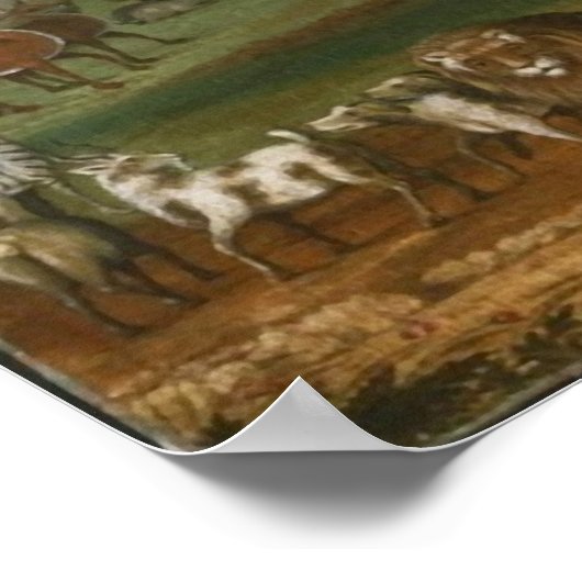 Noah's Ark Bible Scripture Art Print Poster (Ecke)