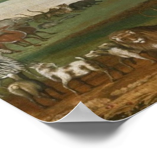 Noah's Ark Bible Scripture Standard Artwork Print Poster (Ecke)