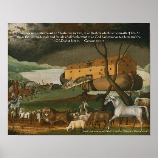Noah's Ark Bible Scripture Standard Artwork Print Poster (Vorne)