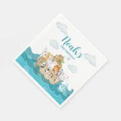 Noah's Ark Birthday Napkins Serviette (Ecke)