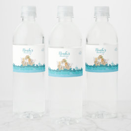 Noah's Ark Birthday Water Flasche Etikett