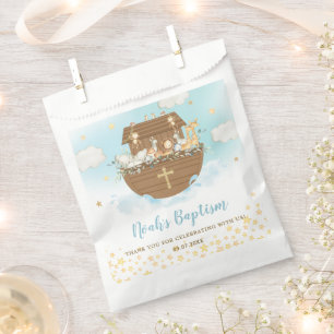 Noahs Ark Blue Taufe feiert 1. Geburtstag Geschenktütchen