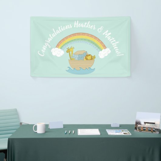 Noah's Ark Boho Baby Shower Banner (Messeveranstaltung)