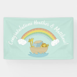 Noah's Ark Boho Baby Shower Banner