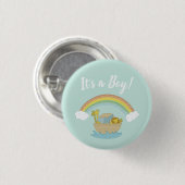 Noah's Ark Boho Baby Shower Button (Vorne & Hinten)