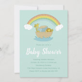 Noah's Ark Boho Baby Shower Einladung (Vorderseite)