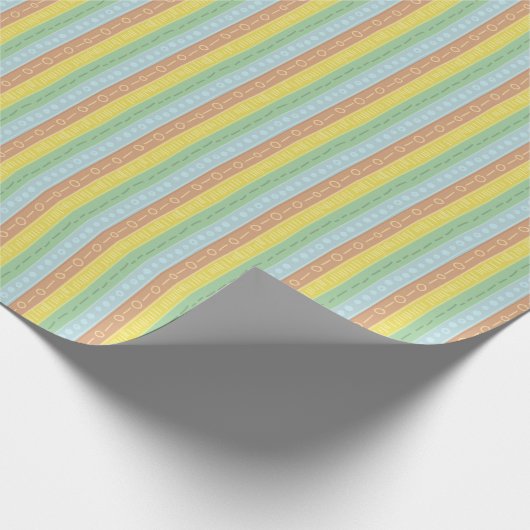 Noah's Ark Boho Baby Shower Geschenkpapier (Ecke)