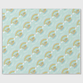 Noah's Ark Boho Baby Shower Geschenkpapier (Flach)