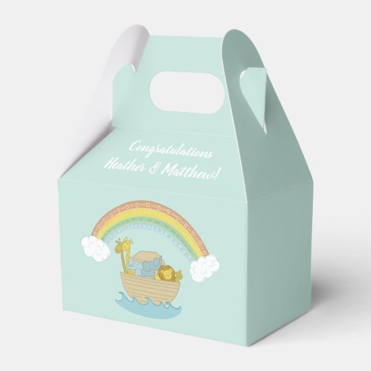 Noah's Ark Boho Baby Shower Geschenkschachtel (Vorderseite)