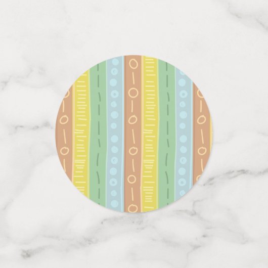 Noah's Ark Boho Baby Shower Konfetti (Klein Vorderseite)