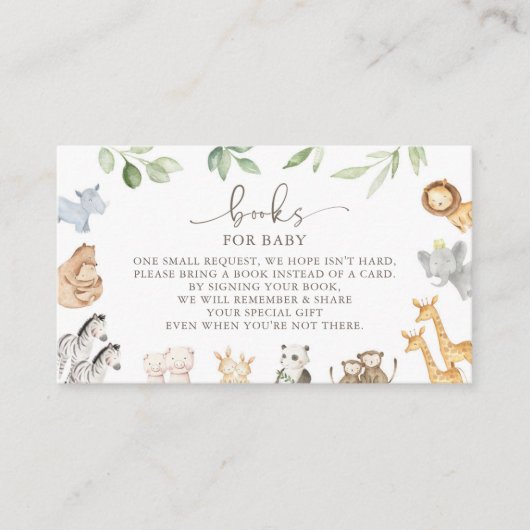 Noah's Ark Books for Baby Card Begleitkarte (Vorderseite)