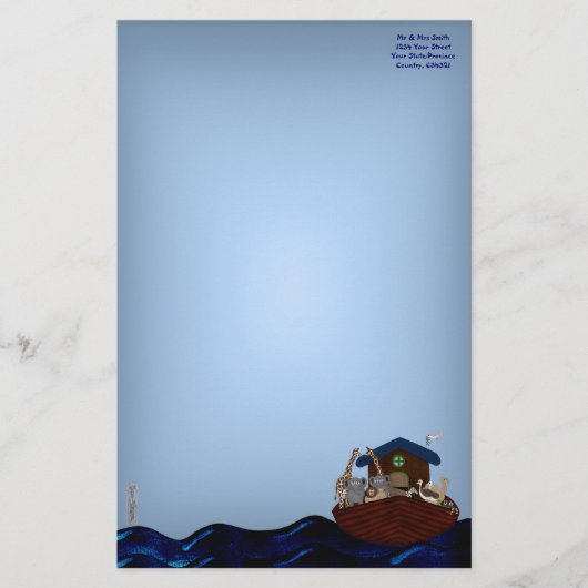 Noah's Ark Briefpapier (Vorderseite)