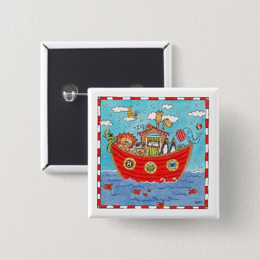 Noah's Ark Button (Vorne & Hinten)